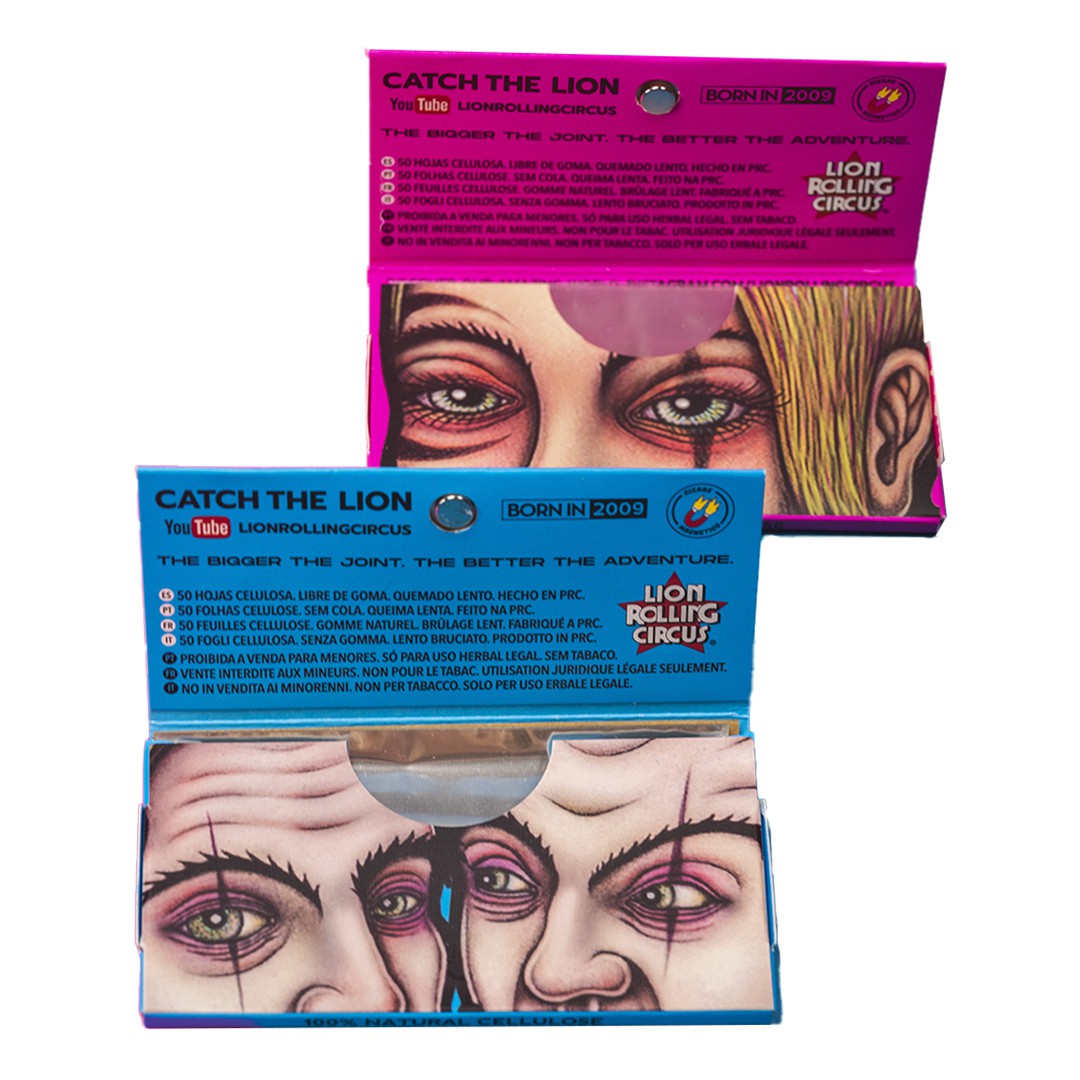Papel Celulosa Regular 1 1/4 x 50u. Lion Rolling Circus